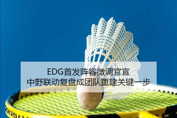 EDG首发阵容微调官宣 中野联动复盘成团队重建关键一步 - IMSPORTS